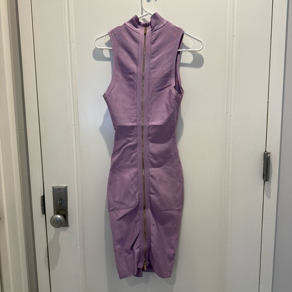 House of CB London Purple Lilac Lavender Harun Bandage Dress Small - Picture 8 of 9